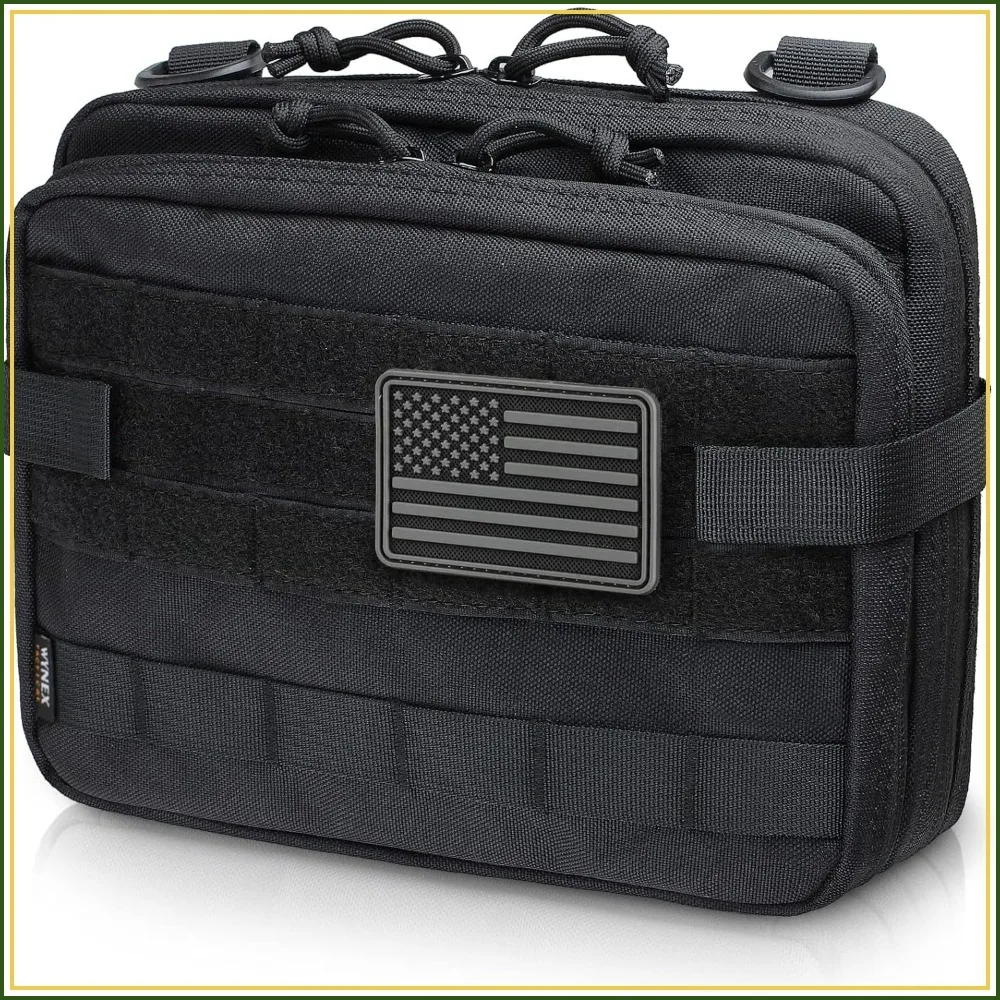 Tactical Large Admin Pouch Double Layer Design, Molle EDC Utility Pouch with Map Sleeve, Modular Tool Pouch, Flag Patch Included
Tactical Large Admin Pouch Double Layer Design, Molle EDC Utility Pouch with Map Sleeve, Modular Tool Pouch, Flag Patch Included