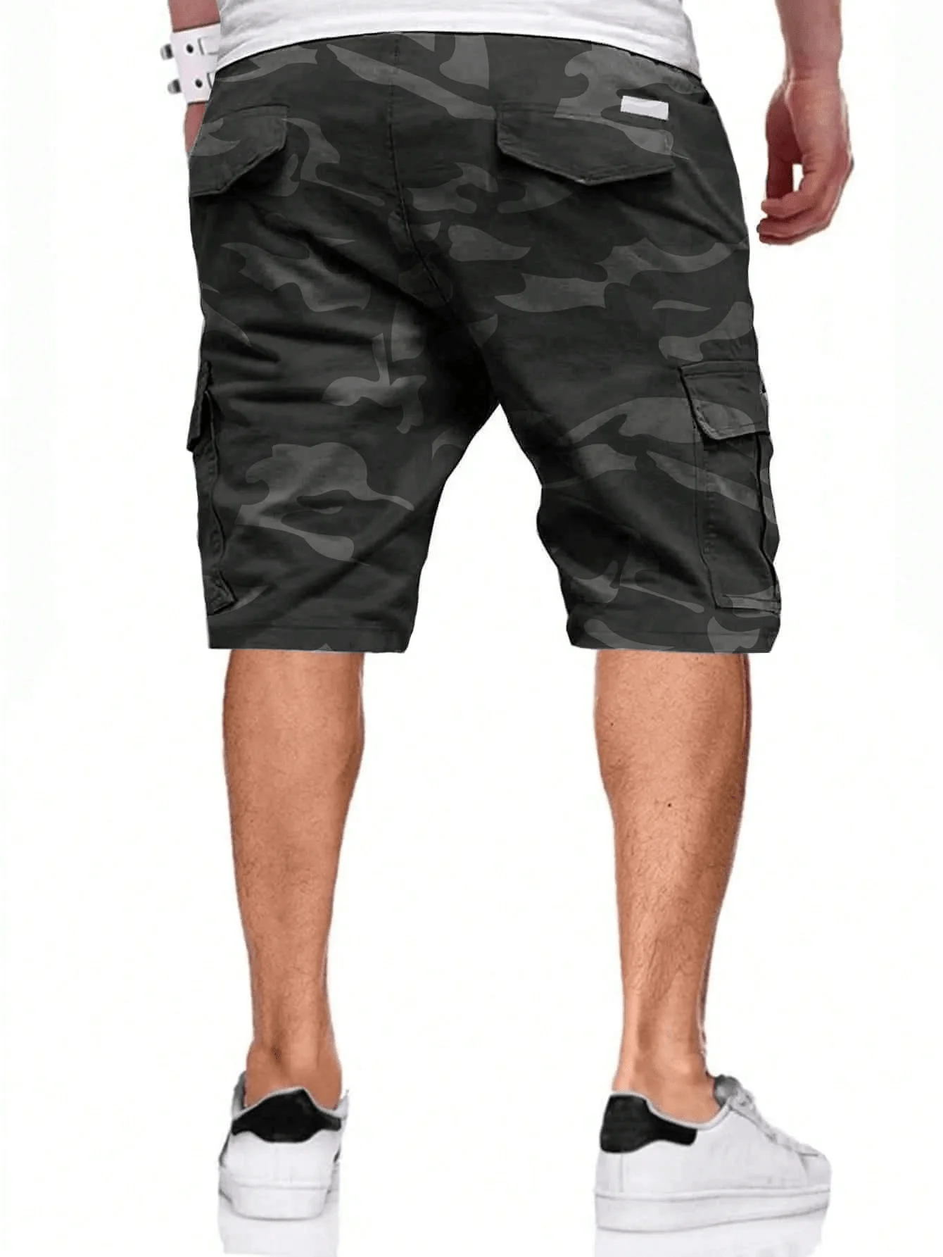 Mens Camo Pattern Cargo Shorts Featuring Adjustable Drawstring Waist And Multiple Utility Pockets For Casual Summer Use
Mens Camo Pattern Cargo Shorts Featuring Adjustable Drawstring Waist And Multiple Utility Pockets For Casual Summer Use