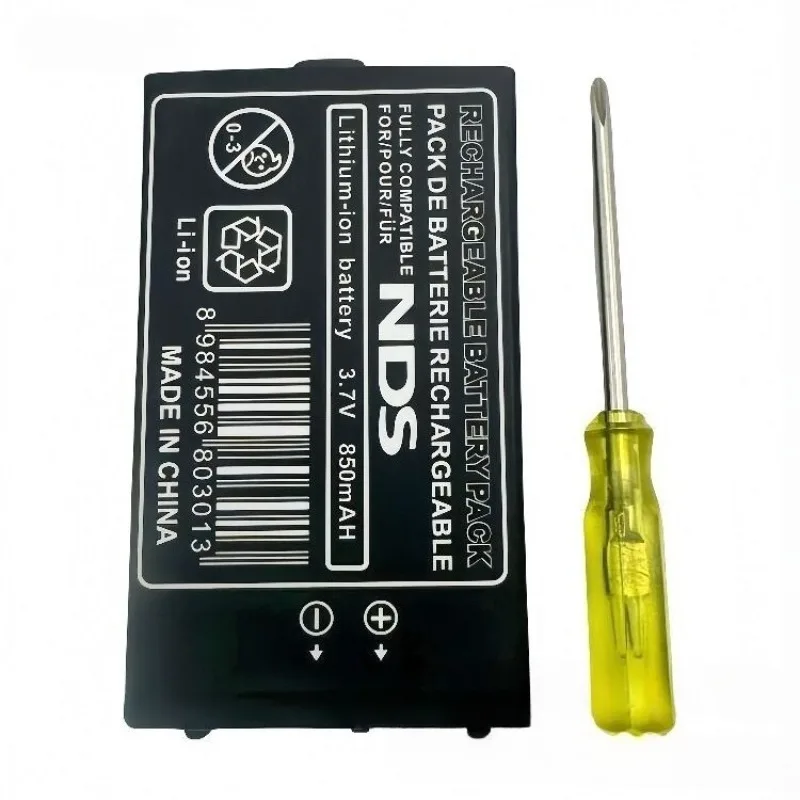 Rechargeable Lithium Battery 3.7V 850mAh NTR-003 Pack for Nintendo NDS Game Console NTR003 Replacement Batteries
Rechargeable Lithium Battery 3.7V 850mAh NTR-003 Pack for Nintendo NDS Game Console NTR003 Replacement Batteries