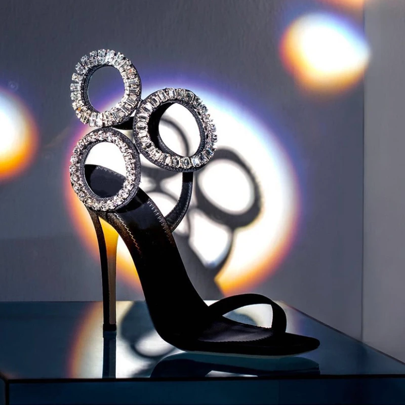 Rhinestone Sandals Women Stiletto High Heels Women Fashion Dress Shoes Women Open Toe Sandalias Female sandalias de las mujeres
Rhinestone Sandals Women Stiletto High Heels Women Fashion Dress Shoes Women Open Toe Sandalias Female sandalias de las mujeres