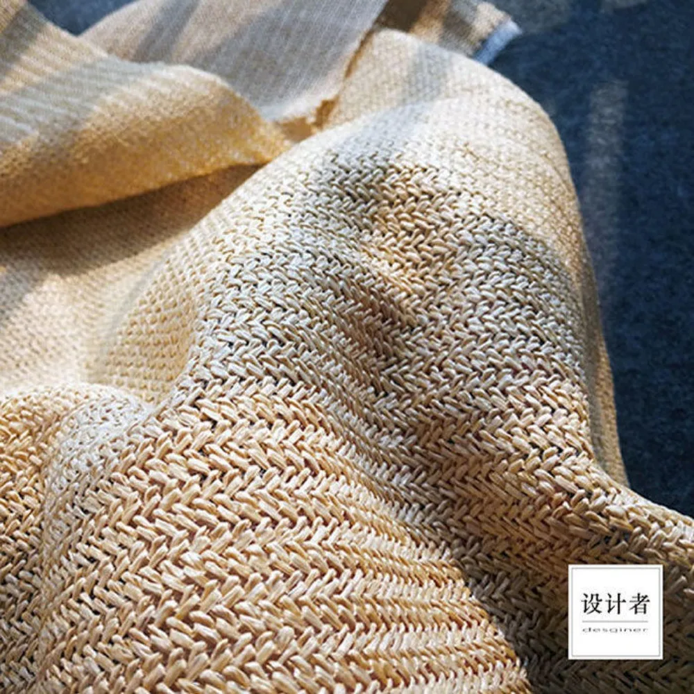 Straw Woven Fabric Natural Grass Weave with Fringe for Designer Dress Home Decor Textile diy Sewing Material Acessories
Straw Woven Fabric Natural Grass Weave with Fringe for Designer Dress Home Decor Textile diy Sewing Material Acessories