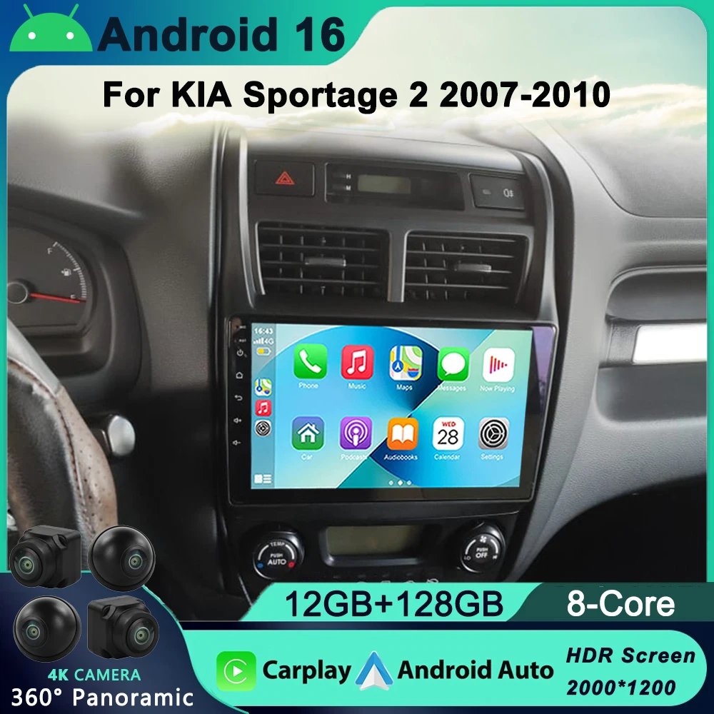 Android 16 Car Radio For Kia Sportage 2 2007 - 2010 Multimedia Video Player Navigation stereo GPS No 2din 2 din dvd
Android 16 Car Radio For Kia Sportage 2 2007 - 2010 Multimedia Video Player Navigation stereo GPS No 2din 2 din dvd