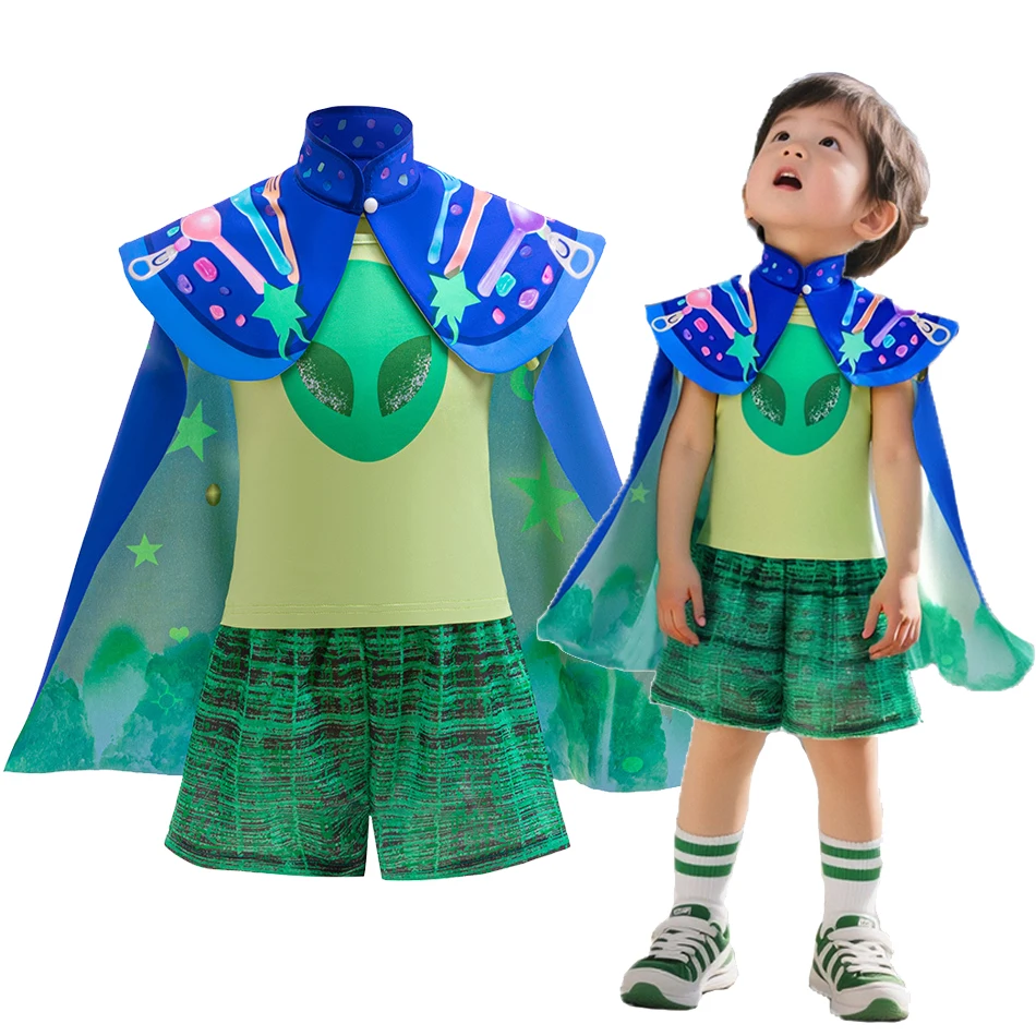 Костюм Elio Disney Pixar Earth Ambassador, костюм для косплея с плащом, костюм персонажа из фильма, одежда для Хэллоуина, Рождественской вечеринки
Костюм Elio Disney Pixar Earth Ambassador, костюм для косплея с плащом, костюм персонажа из фильма, одежда для Хэллоуина, Рождественской вечеринки