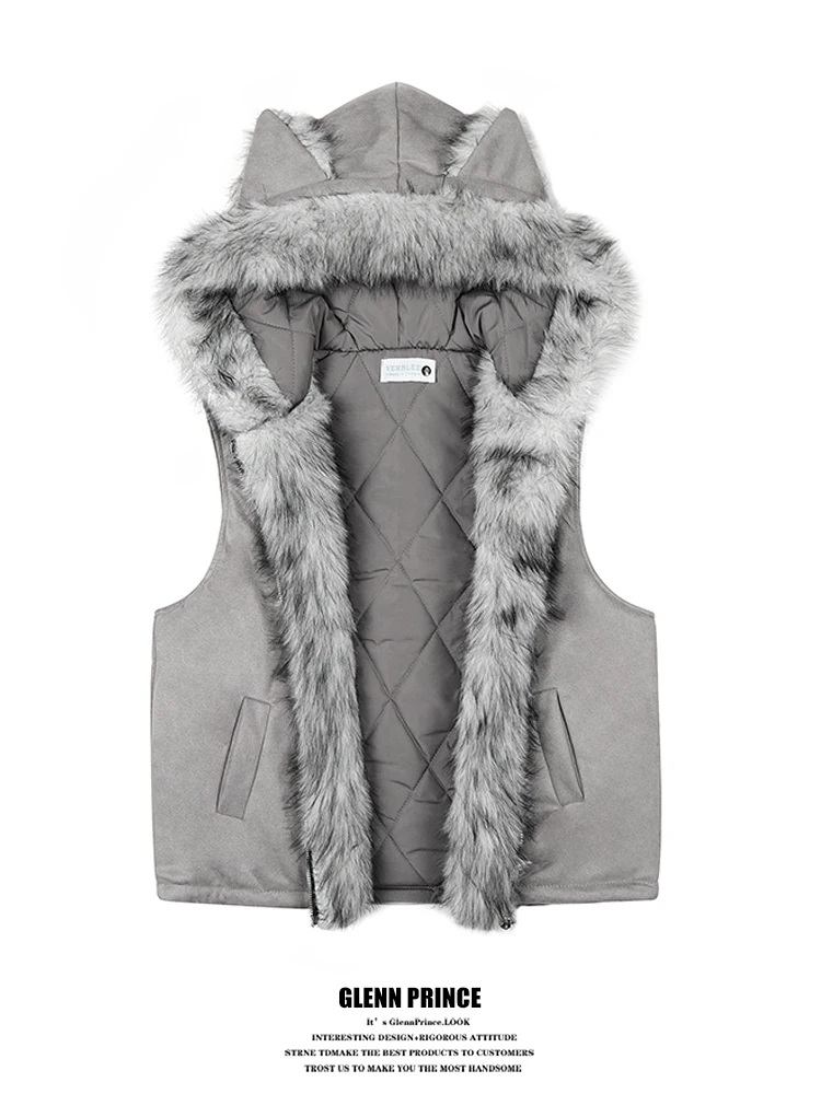 Жилет GPstudio в американском ретро-стиле с меховым воротником, хлопковый, зимний, с капюшоном, Mountain Eagle Jaet
Жилет GPstudio в американском ретро-стиле с меховым воротником, хлопковый, зимний, с капюшоном, Mountain Eagle Jaet