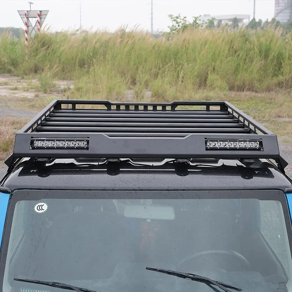 Tellika Aluminum Alloy Roof Luggage Rack With LED Light Bar Carrier Box Fit For Suzuki Jimny JB64 JB74 Accessories
Tellika Aluminum Alloy Roof Luggage Rack With LED Light Bar Carrier Box Fit For Suzuki Jimny JB64 JB74 Accessories