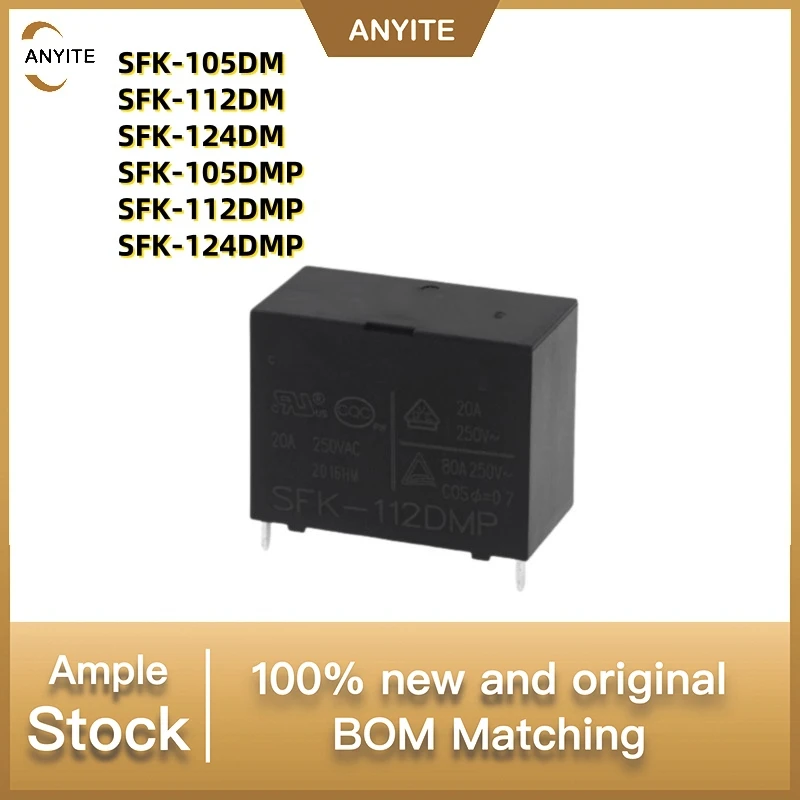 Новый 10 шт./лот SFK-105DM SFK-112DM SFK-124DM SFK-105DMP SFK-112DMP SFK-124DMP 20A 250 В переменного тока 4 контакта
Новый 10 шт./лот SFK-105DM SFK-112DM SFK-124DM SFK-105DMP SFK-112DMP SFK-124DMP 20A 250 В переменного тока 4 контакта