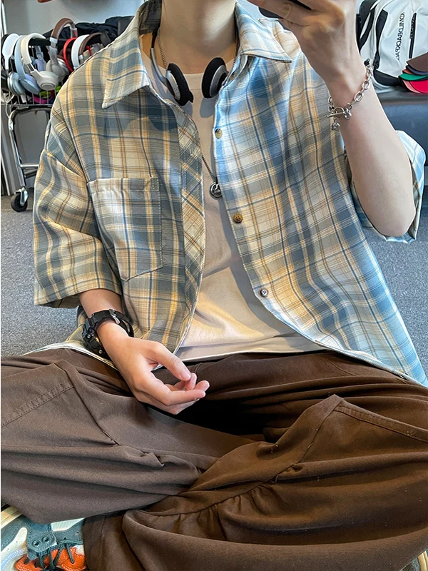 Летняя рубашка-поло Dopane в клетку для мужчин, тонкая, свободная, для активного отдыха, с защитой от солнца, из полиэфирного волокна
Летняя рубашка-поло Dopane в клетку для мужчин, тонкая, свободная, для активного отдыха, с защитой от солнца, из полиэфирного волокна