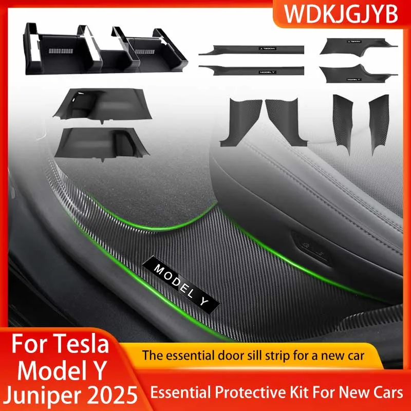 For Tesla Model Y Juniper2025 Essential Protective Kit For New Cars ABS Front Rear Door Sill Protector Threshold Strip Anti-kick
For Tesla Model Y Juniper2025 Essential Protective Kit For New Cars ABS Front Rear Door Sill Protector Threshold Strip Anti-kick
