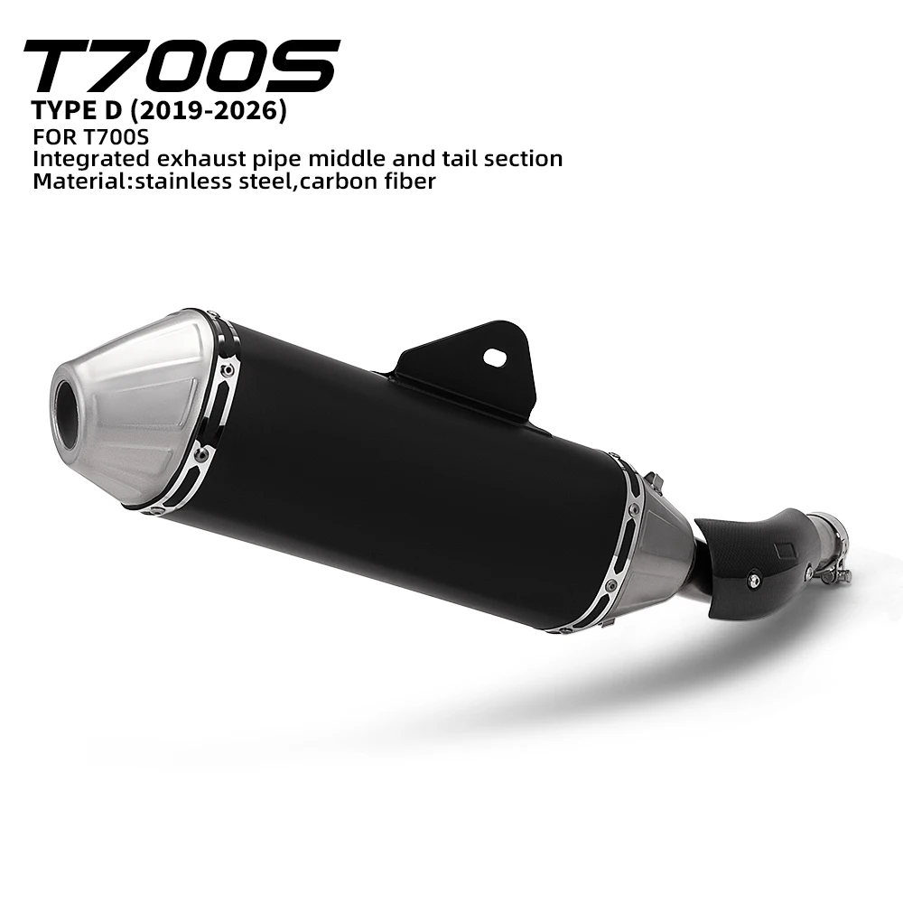 For Tenere700 T700 Motorcycle Exhaust Modified Tail Pipe with Carbon Cover Muffler Connect Original for T700 Tenere700 2019-
For Tenere700 T700 Motorcycle Exhaust Modified Tail Pipe with Carbon Cover Muffler Connect Original for T700 Tenere700 2019-