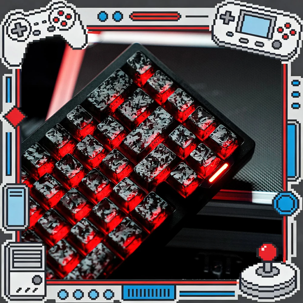 WEIKAV Ice Crack Keyboard keycap Injection Screen Printing Material PC Material Original Factory Height 120 Key Keycap For Gifts
WEIKAV Ice Crack Keyboard keycap Injection Screen Printing Material PC Material Original Factory Height 120 Key Keycap For Gifts
