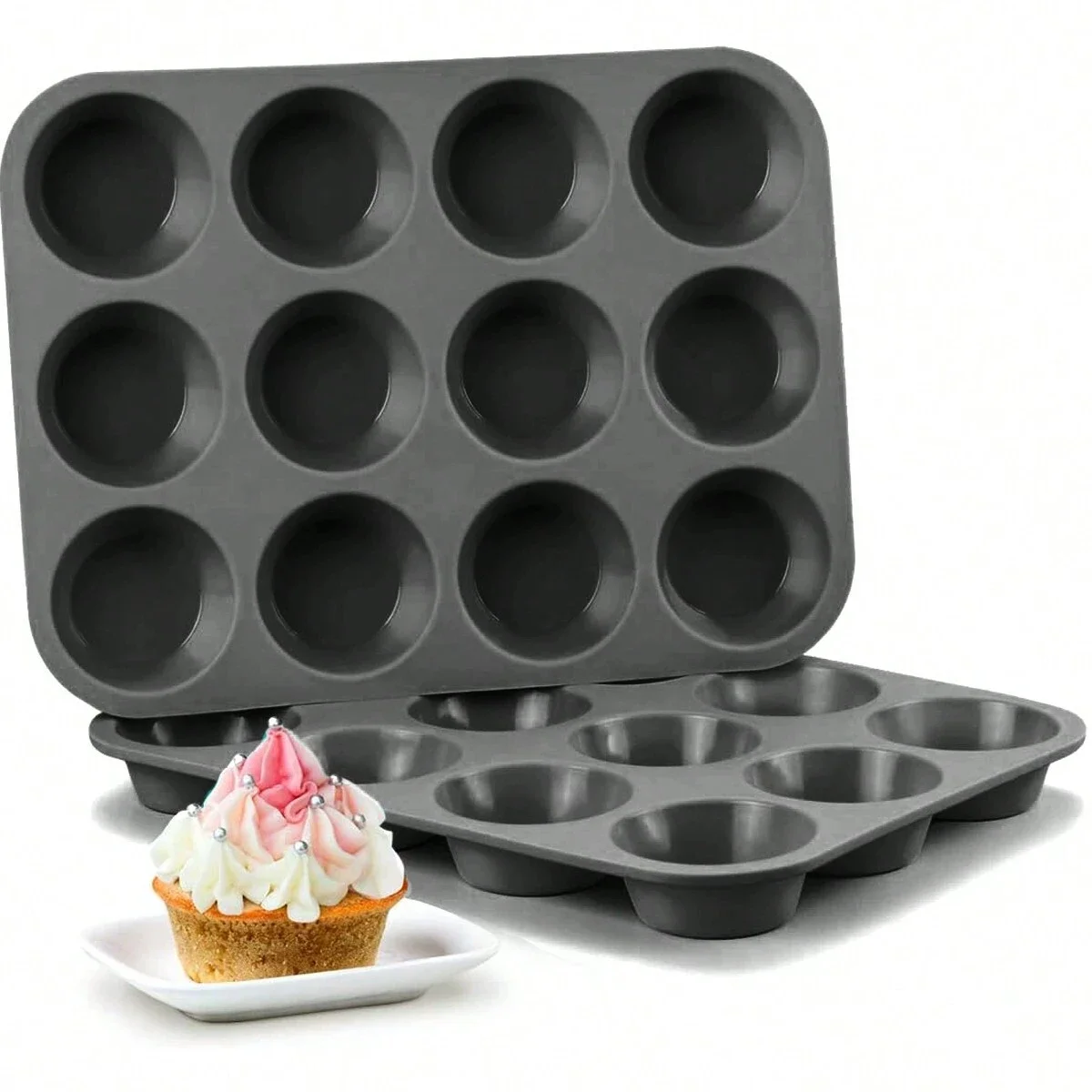 12 Holes Cupcakes Mold Non Stick Muffin Cupcake Silicone Mold Soap Chocolate Muffin Baking Pan Silicone Cake Mold Baking Tools
12 Holes Cupcakes Mold Non Stick Muffin Cupcake Silicone Mold Soap Chocolate Muffin Baking Pan Silicone Cake Mold Baking Tools