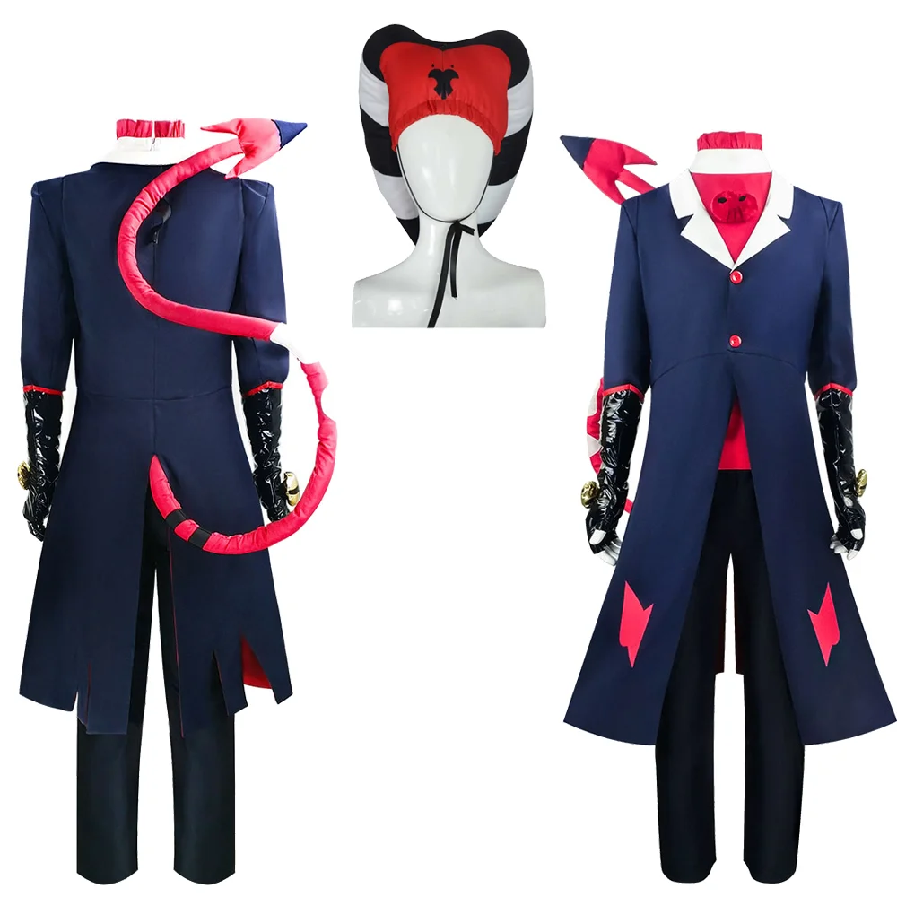 Костюм Blitzo, анимация Helluva, косплей, босс, униформа для взрослых, наряд с рогом демона, повязка на голову, хвост, маскировка для Хэллоуина
Костюм Blitzo, анимация Helluva, косплей, босс, униформа для взрослых, наряд с рогом демона, повязка на голову, хвост, маскировка для Хэллоуина