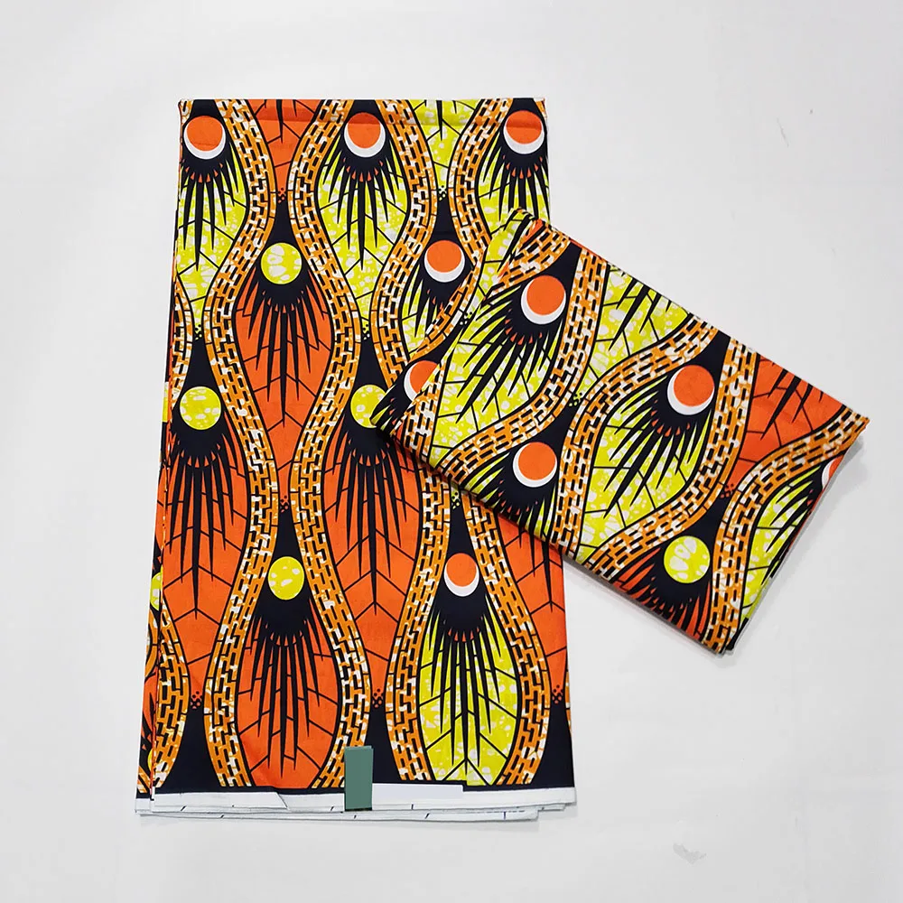 Superb Quality African Print Fabric 6 Yards Cotton Real Wax Cloth For Sewing Robe Dress Shirt 04W6
Superb Quality African Print Fabric 6 Yards Cotton Real Wax Cloth For Sewing Robe Dress Shirt 04W6