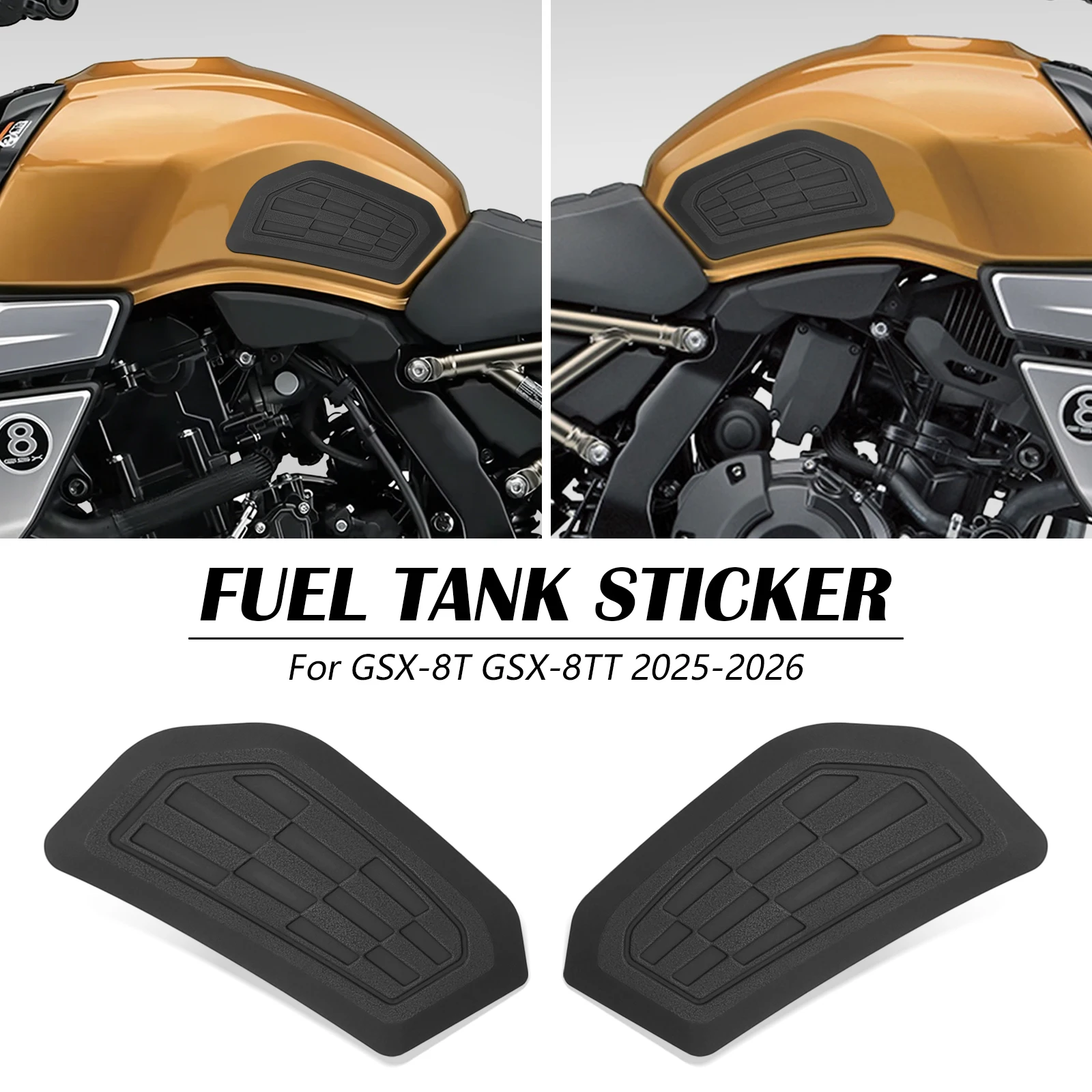For GSX-8T 2025 GSX-8TT 2026 GSX 8T 2026 gsx 8tt 2025 Motorcycle Tank Traction Pad Protector Sticker Decal Gas Knee Grip
For GSX-8T 2025 GSX-8TT 2026 GSX 8T 2026 gsx 8tt 2025 Motorcycle Tank Traction Pad Protector Sticker Decal Gas Knee Grip