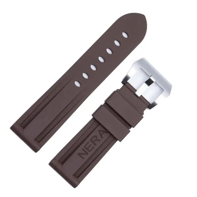 Fluorine Rubber 22mm 24mm Watch Band Silicone Watchband For Panerai Watch Strap
Fluorine Rubber 22mm 24mm Watch Band Silicone Watchband For Panerai Watch Strap