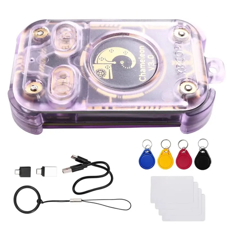 B27B Chameleon V3.0 Reader Writer RFID Smart Chip Reader Emulator ID IC Tag Copyer+ 4XUID Keychain/CUID Card
B27B Chameleon V3.0 Reader Writer RFID Smart Chip Reader Emulator ID IC Tag Copyer+ 4XUID Keychain/CUID Card