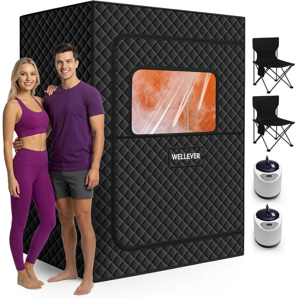 Portable Steam Sauna for Home Spa, Relief Muscle Pain, Foldable Sauna Kit with 5-Layer Waterproof, 9 Levels Heat of Saunas Room
Portable Steam Sauna for Home Spa, Relief Muscle Pain, Foldable Sauna Kit with 5-Layer Waterproof, 9 Levels Heat of Saunas Room