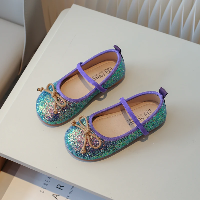 COMFY KIDS Girls' Sparkling Iridescent Princess Flats, Purple Mary Jane Elastic Strap & Bow, Soft Comfort Non-Slip Toddler Shoes
COMFY KIDS Girls' Sparkling Iridescent Princess Flats, Purple Mary Jane Elastic Strap & Bow, Soft Comfort Non-Slip Toddler Shoes