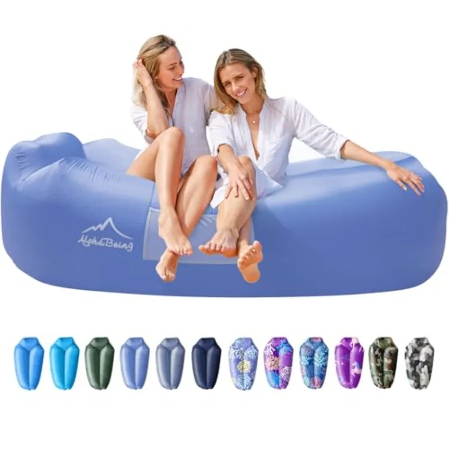 Inflatable Lounger Beach Chair Accessories Air Sofa Hammock Inflatable Couch for Camping Backyard Lakeside with Compression Sac
Inflatable Lounger Beach Chair Accessories Air Sofa Hammock Inflatable Couch for Camping Backyard Lakeside with Compression Sac