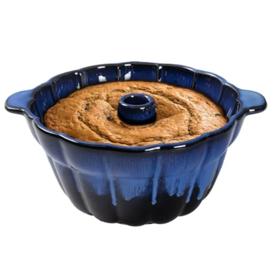 Fluted Cake Pan Stoneware 9.5 in Pound Cake Baking Pan, Perfect for Baking Delicious Cakes
Fluted Cake Pan Stoneware 9.5 in Pound Cake Baking Pan, Perfect for Baking Delicious Cakes