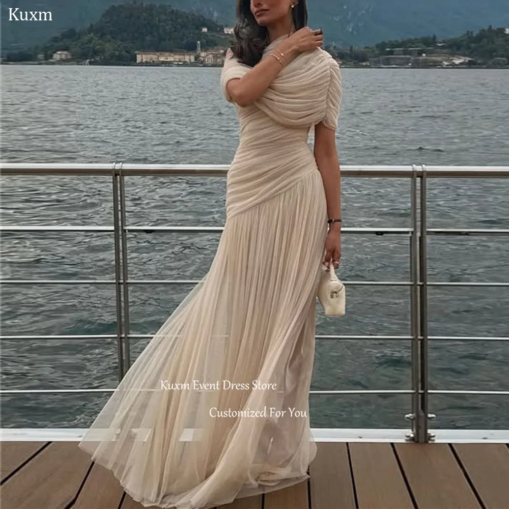 Kuxm Graceful Tulle A Line Women's Evening Dresses Floor Length Party Dresses Vintage High Neck Vestidos De Fiesta Customized
Kuxm Graceful Tulle A Line Women's Evening Dresses Floor Length Party Dresses Vintage High Neck Vestidos De Fiesta Customized