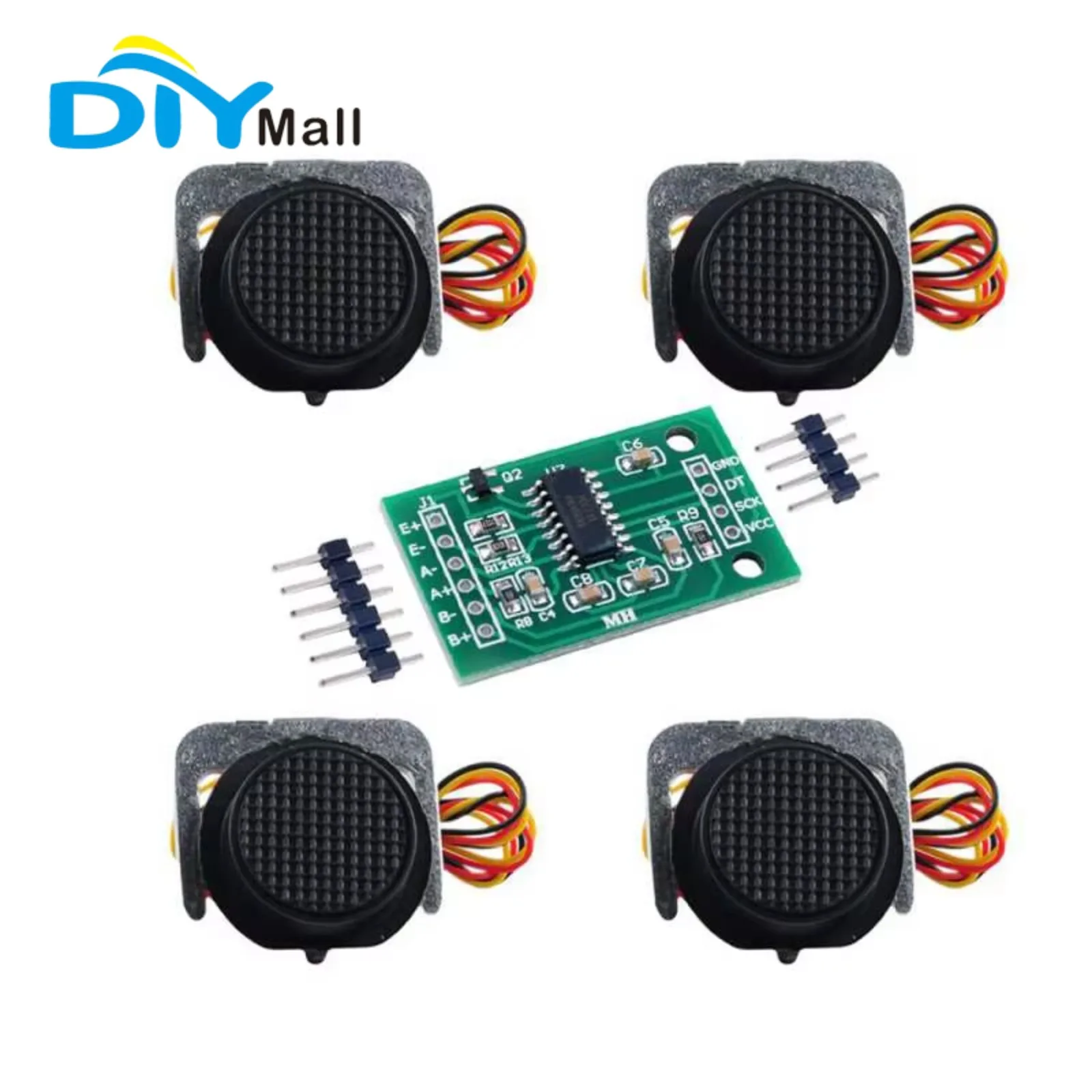 DIYmall 50 кг полумостовой тензодатчик, тензодатчик + модуль HX711 для Arduino
DIYmall 50 кг полумостовой тензодатчик, тензодатчик + модуль HX711 для Arduino