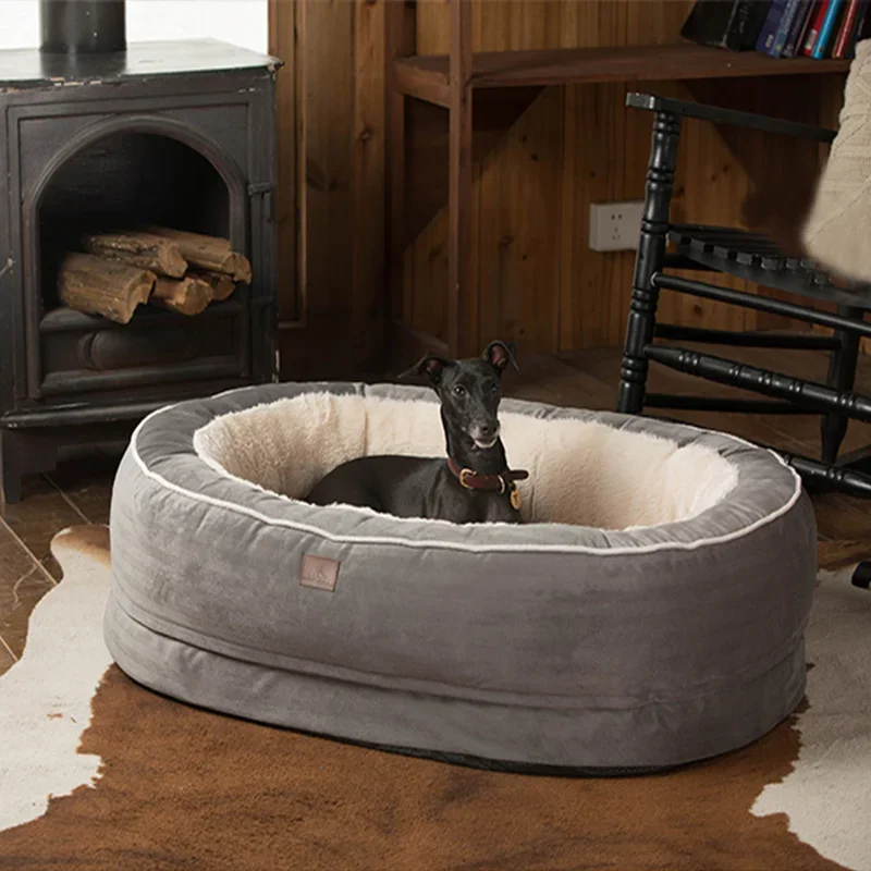All-Season Plush Dog Bed Memory Foam Padding Thickened Material Removable and Washable Cover Ensuring a Comfortable Resting
All-Season Plush Dog Bed Memory Foam Padding Thickened Material Removable and Washable Cover Ensuring a Comfortable Resting