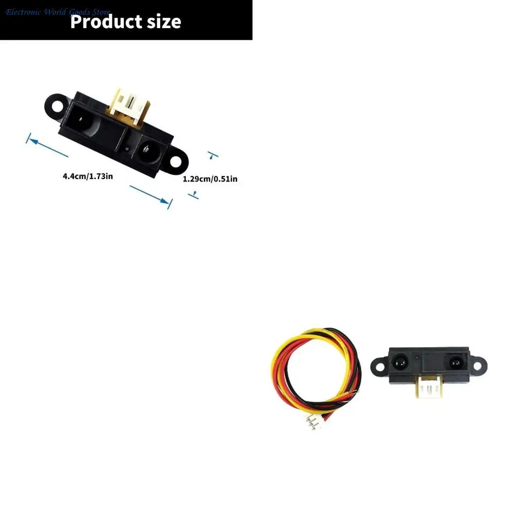 A3PD GP2Y0A21YK0FPrecise Distance Sensoring 10-80CM Ranging for DIY Electronics and Robotics
A3PD GP2Y0A21YK0FPrecise Distance Sensoring 10-80CM Ranging for DIY Electronics and Robotics