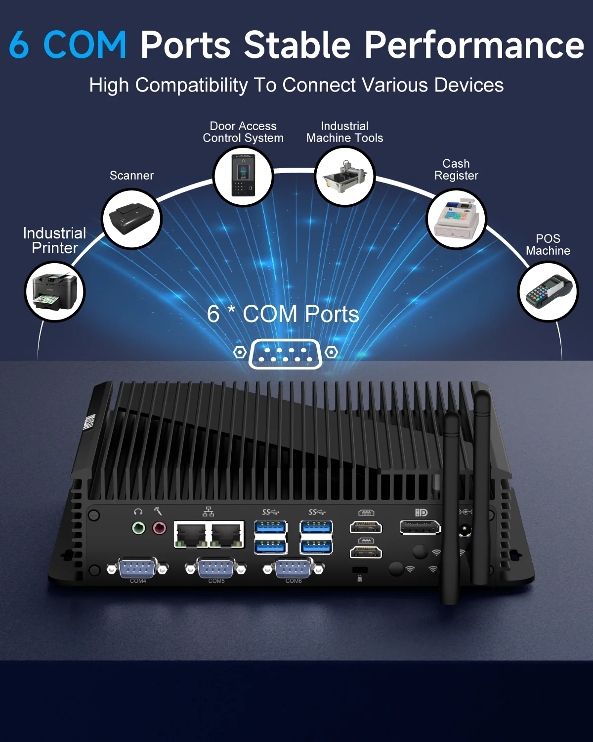 HYSTOU Windows 11 Industrial PC Fanless Mini Desktop Computer with Intel Core CPU i5-1235U 64GB Inside Wifi & Bluetooth Combo
HYSTOU Windows 11 Industrial PC Fanless Mini Desktop Computer with Intel Core CPU i5-1235U 64GB Inside Wifi & Bluetooth Combo