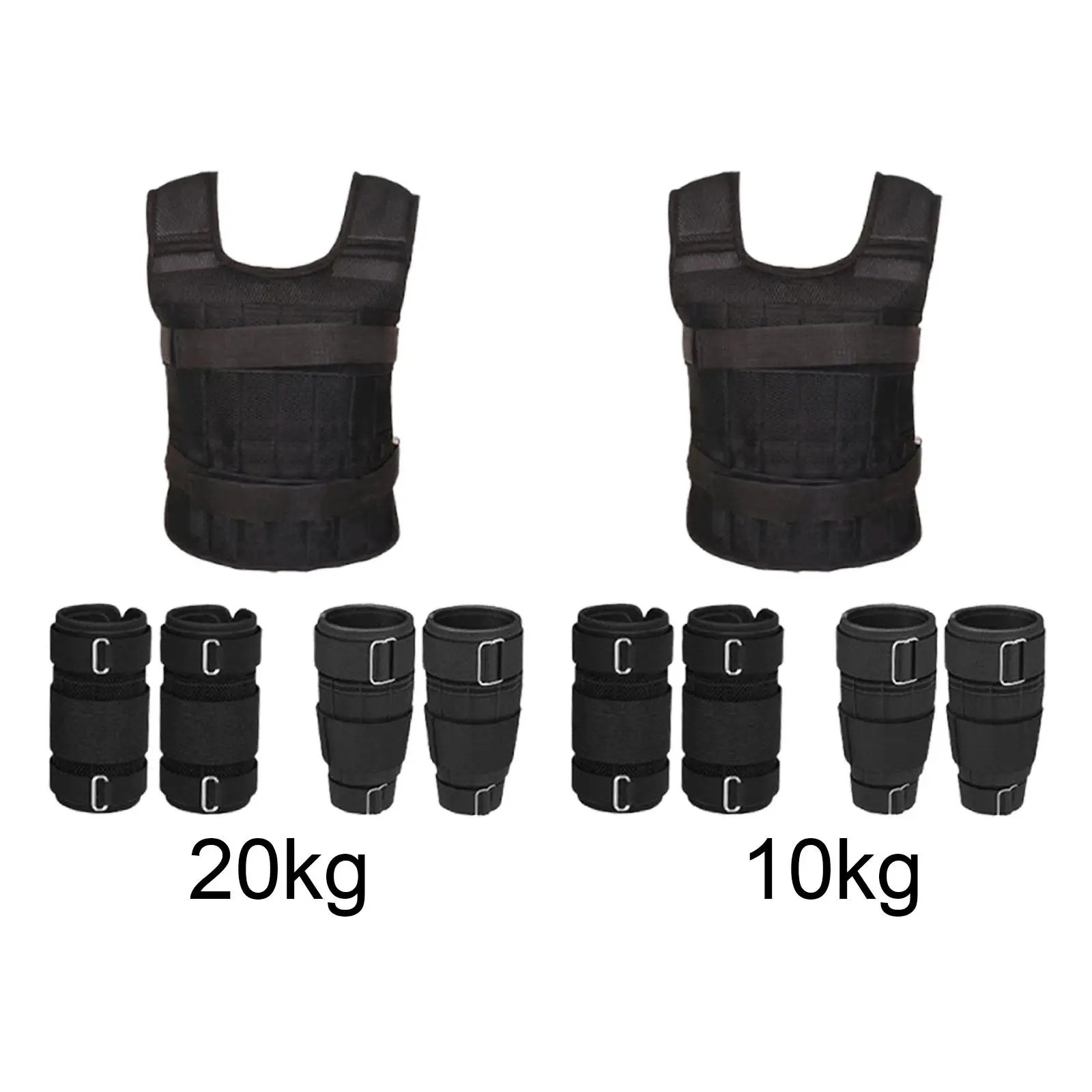 Weight Vest with Leg and Hand Straps Sports Gym Climbing Strength Training Running Muscle Building Weighted Jacket Workout Gear
Weight Vest with Leg and Hand Straps Sports Gym Climbing Strength Training Running Muscle Building Weighted Jacket Workout Gear