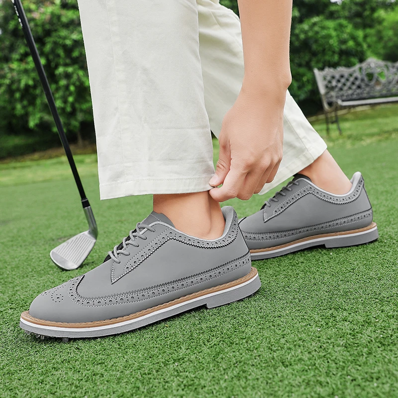 Quality Men Golf Shoes Non Slip Outdoor Golfing Sneakers Comfortable Male Gym Shoes
Quality Men Golf Shoes Non Slip Outdoor Golfing Sneakers Comfortable Male Gym Shoes