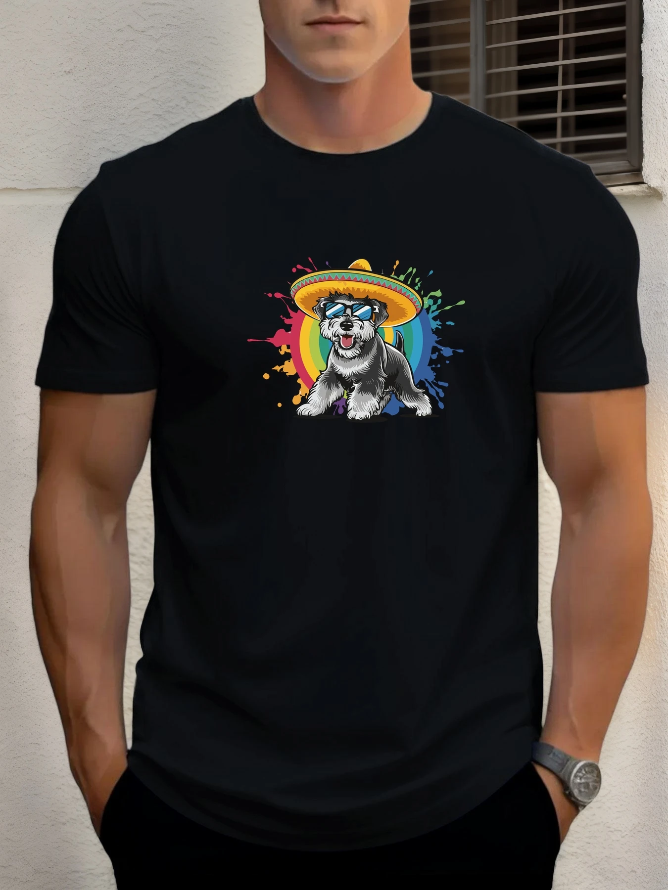 T Shirt For Men Hat Puppy 100% Cotton Graphic Printing Summer Round Neck T-Shirt Casual Breathable Street Style Daily Top
T Shirt For Men Hat Puppy 100% Cotton Graphic Printing Summer Round Neck T-Shirt Casual Breathable Street Style Daily Top