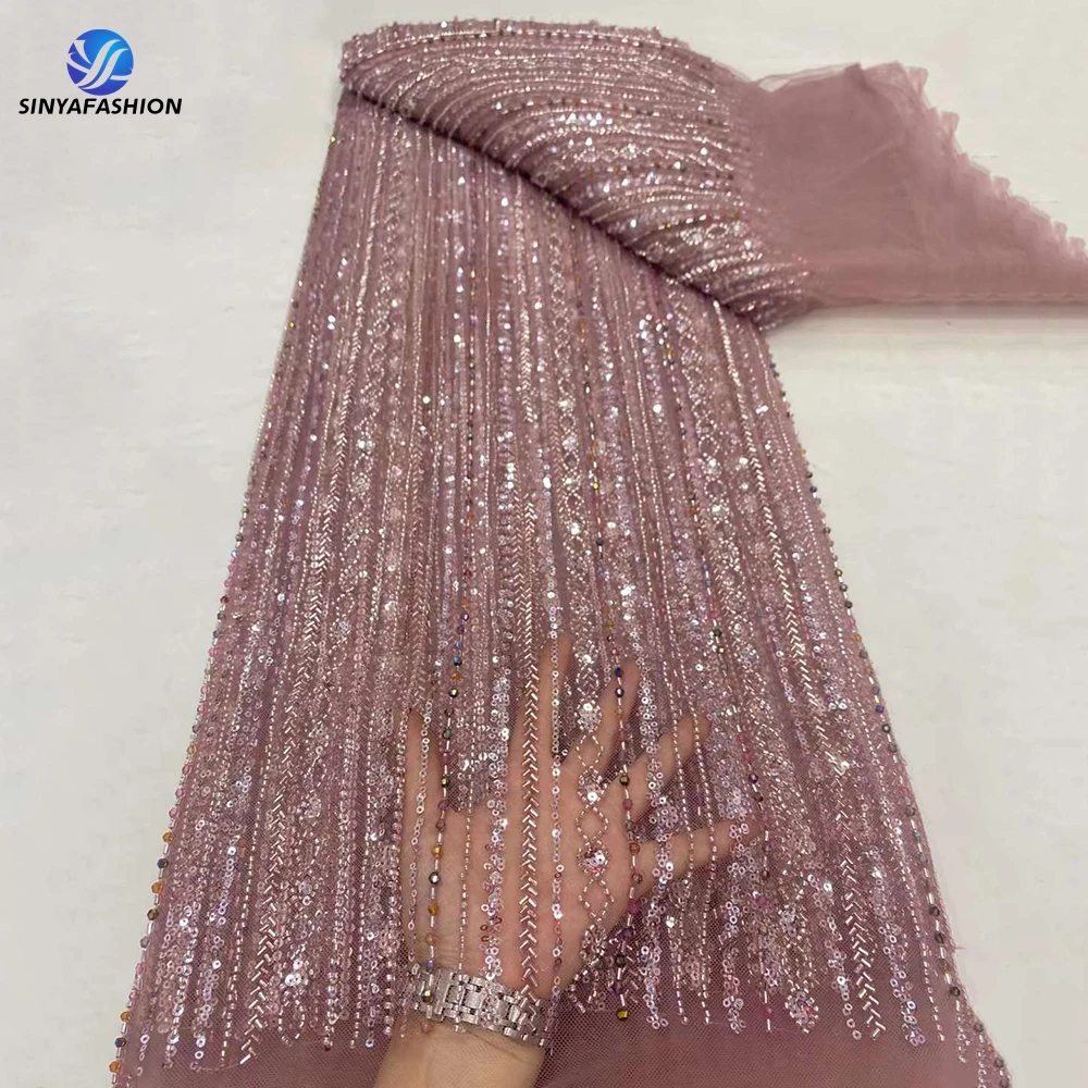 Sinya Onions African Heavy Diamond Beads Lace Fabric Luxury High Quality Beautiful White Wedding Bridal Tulle Beaded Gold Lace
Sinya Onions African Heavy Diamond Beads Lace Fabric Luxury High Quality Beautiful White Wedding Bridal Tulle Beaded Gold Lace