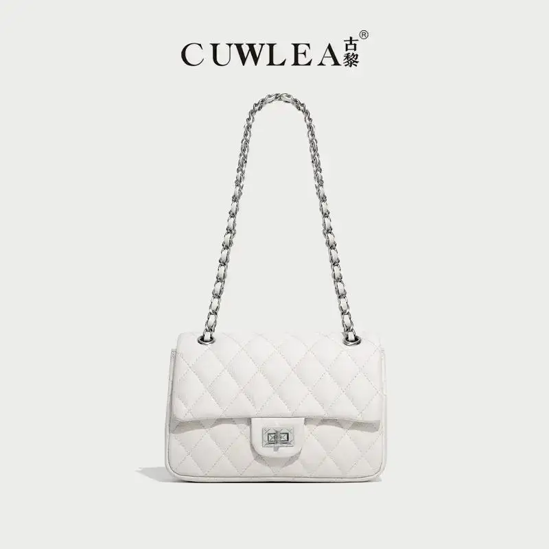【CUWLEA/Guli 】 Small Fragrant Embroidery Thread Diamond Grid Versatile Crossbody Bag GL-6190 (Comes with Gift Box)Women bags
【CUWLEA/Guli 】 Small Fragrant Embroidery Thread Diamond Grid Versatile Crossbody Bag GL-6190 (Comes with Gift Box)Women bags