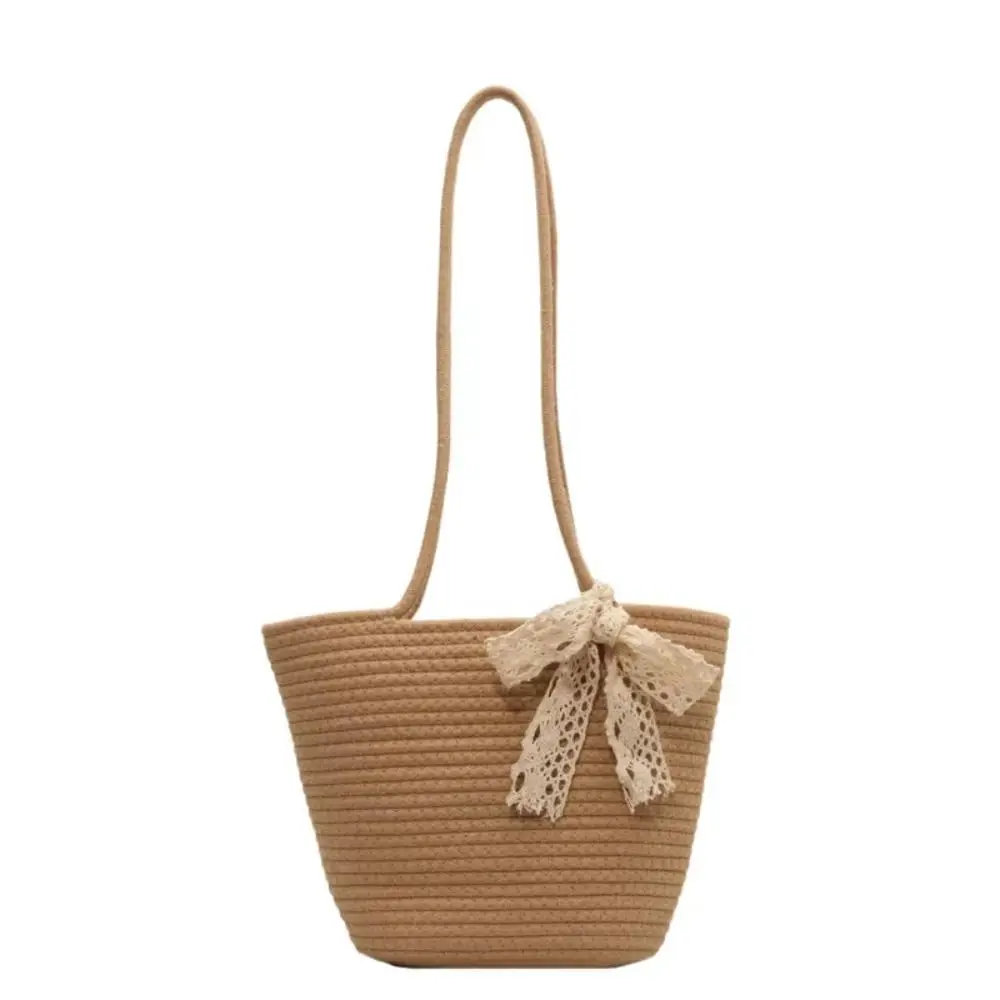 Fashion French-style Woven Bag Straw with Lace Bow Beach Bag Large Capacity Handmade Shoulder Bag for Outdoor Beach
Fashion French-style Woven Bag Straw with Lace Bow Beach Bag Large Capacity Handmade Shoulder Bag for Outdoor Beach
