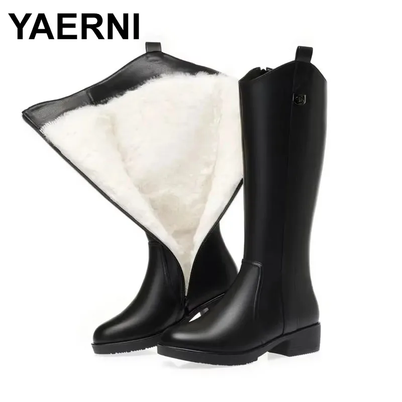 2025 Women Long Boots Genuine Leather 2024 New Large Size Non-slip Rome Women's Winter Boots Warm Wool Snow Boots
2025 Women Long Boots Genuine Leather 2024 New Large Size Non-slip Rome Women's Winter Boots Warm Wool Snow Boots