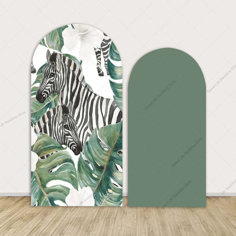 Animal Zebra Palm Leaves Arch Backdrop Cover Wild One Baby Shower Birthday Arch Background Decoration
Animal Zebra Palm Leaves Arch Backdrop Cover Wild One Baby Shower Birthday Arch Background Decoration