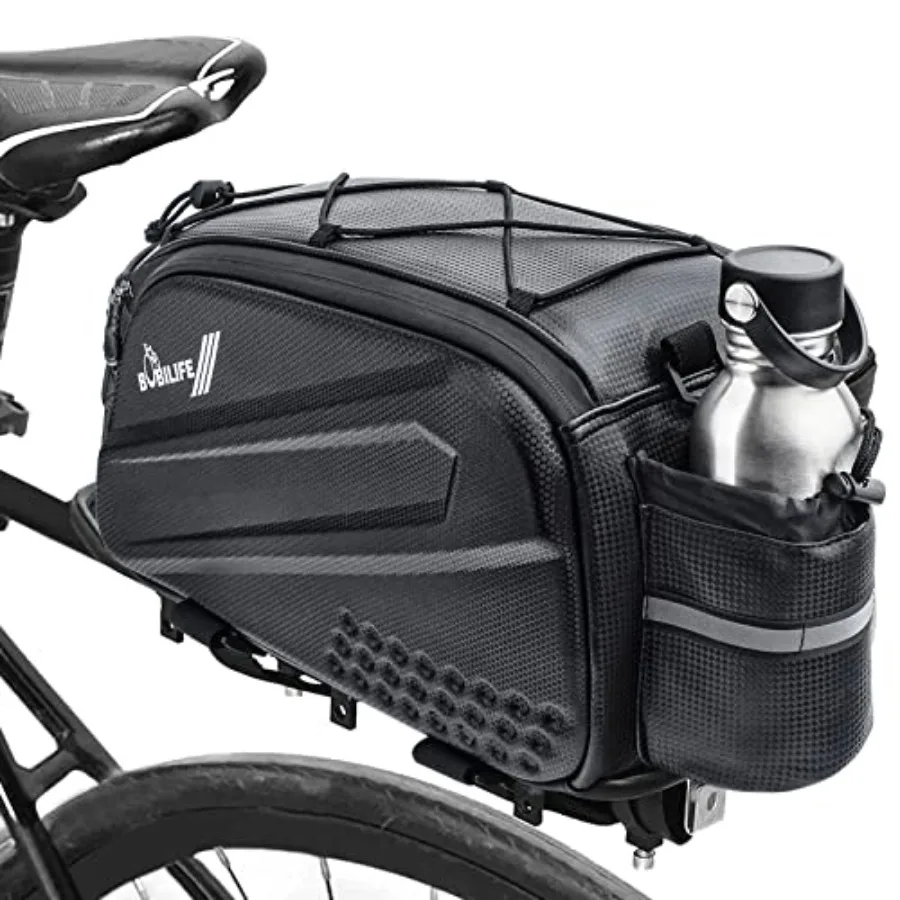 Bike Trunk Rear Rack Bag - Waterproof Bicycle Travel Expedition Rack Cargo Helmet Carrier Bag with Bottle Holder for Bicycle, E
Bike Trunk Rear Rack Bag - Waterproof Bicycle Travel Expedition Rack Cargo Helmet Carrier Bag with Bottle Holder for Bicycle, E