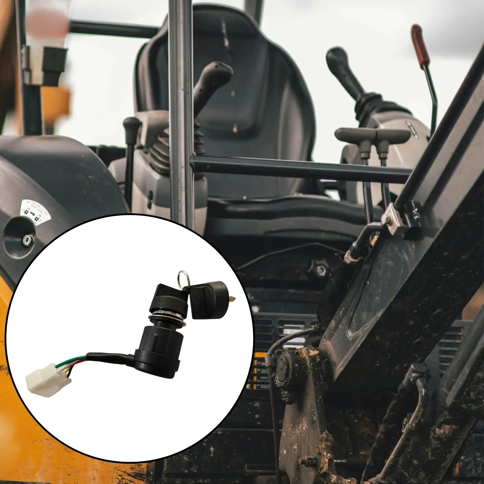 Small Excavators Ignition Start Key Switch Spare Part Repair Ignition Set