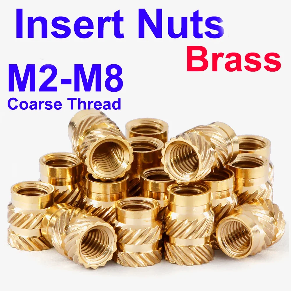 Brass Insert Nuts M2 M2.5 M3 M4 M5 M6 M8 Hot Melt Knurled Thread Heat Injection Molding Embedment Copper Nut
Brass Insert Nuts M2 M2.5 M3 M4 M5 M6 M8 Hot Melt Knurled Thread Heat Injection Molding Embedment Copper Nut