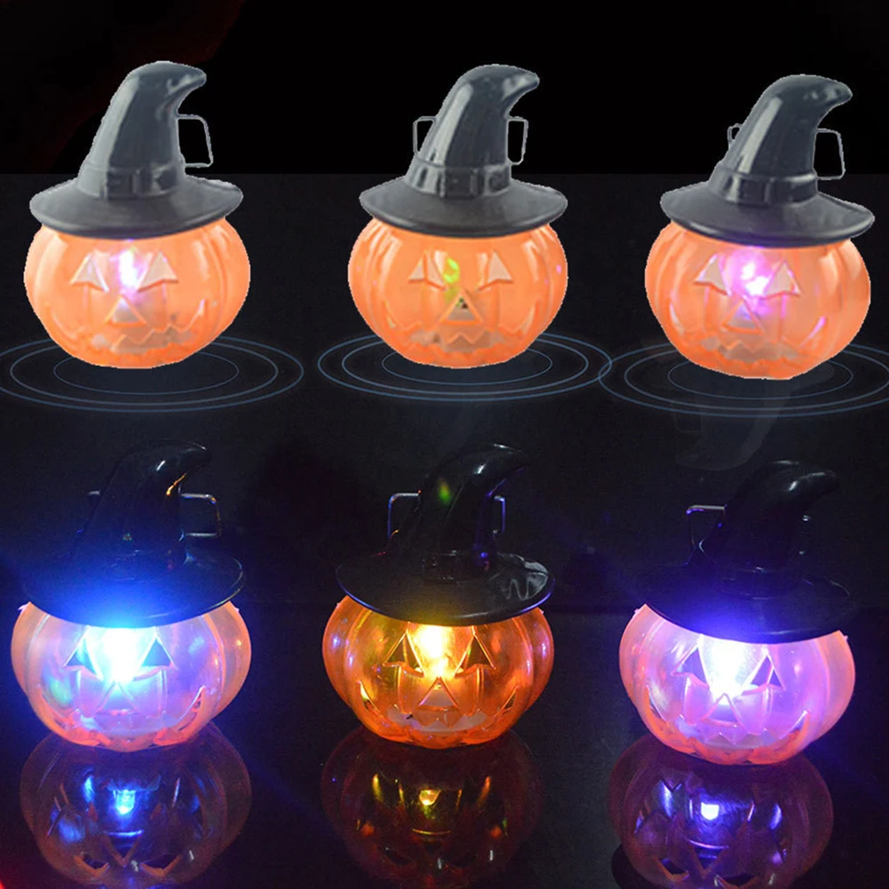 8 Pcs Glowing Pumpkin Lantern Lanterns Halloween Mini Lamp Decorations Portable LED Lights Child
8 Pcs Glowing Pumpkin Lantern Lanterns Halloween Mini Lamp Decorations Portable LED Lights Child