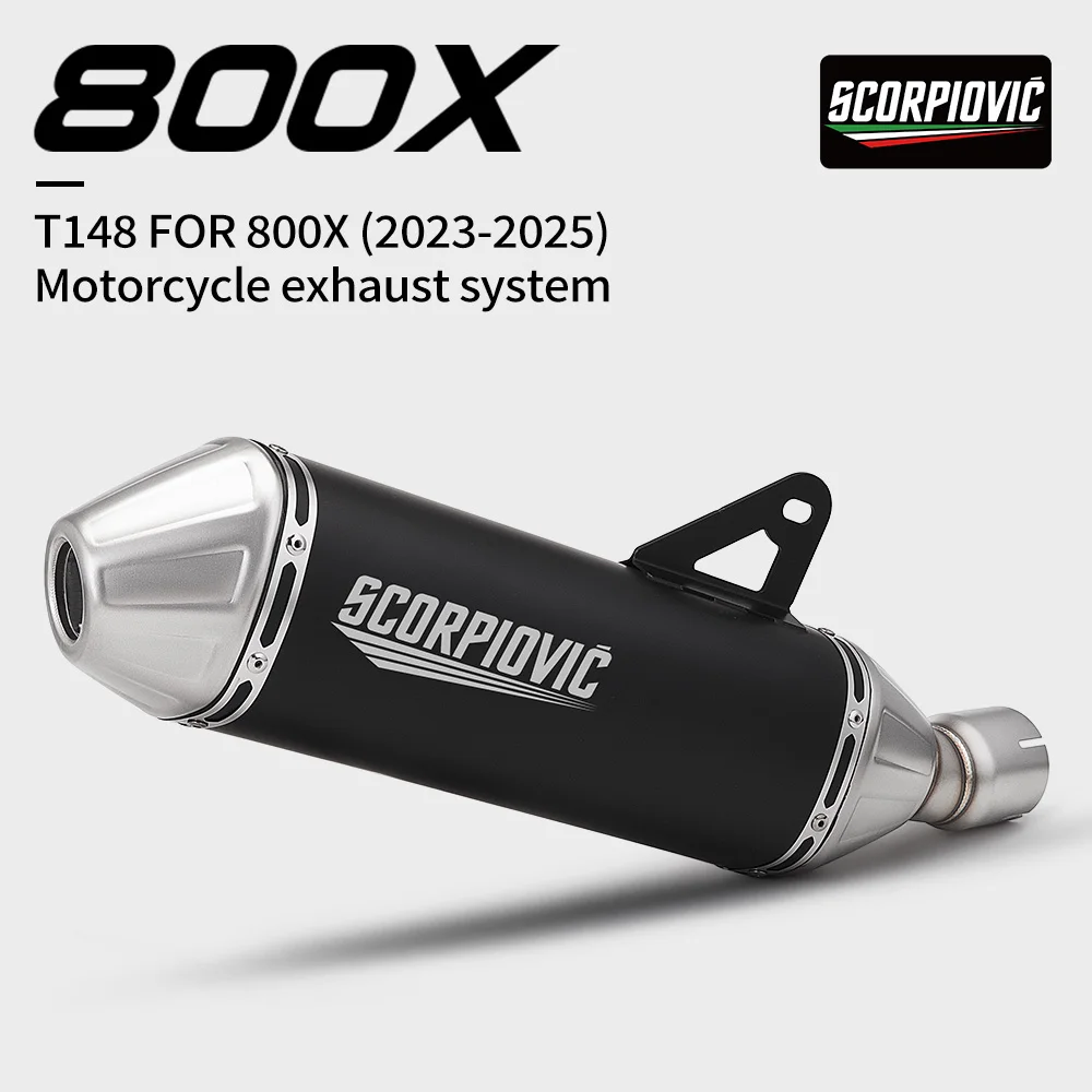 Motorcycle tail section exhaust t158 middle and tail section integrated suitable for KOVE800x 2023-2025 year Slip On
Motorcycle tail section exhaust t158 middle and tail section integrated suitable for KOVE800x 2023-2025 year Slip On