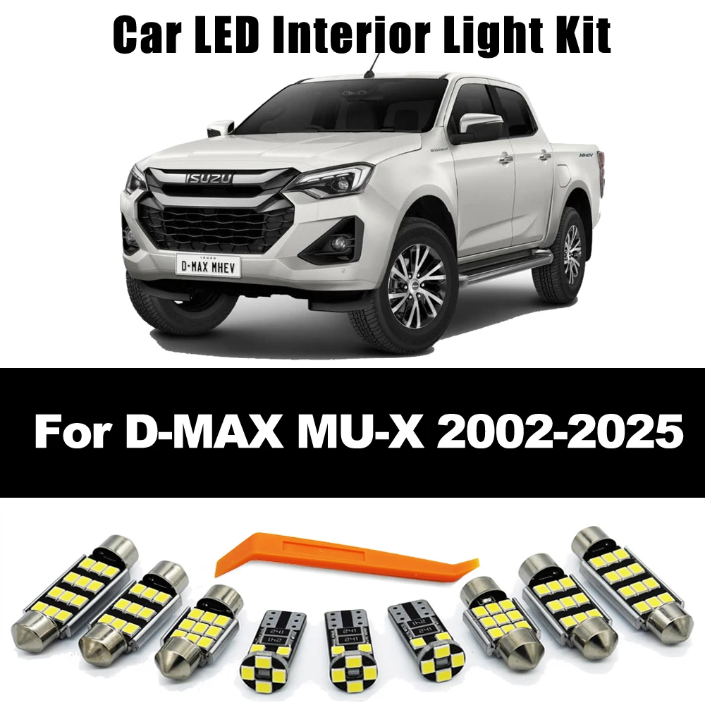 Светодиодная лампа Canbus, комплект внутреннего освещения номерного знака для Isuzu D-MAX Dmax MU-X Mux 2002-2017 2018 2019 2020 2021 2022 2023 2024 2025
Светодиодная лампа Canbus, комплект внутреннего освещения номерного знака для Isuzu D-MAX Dmax MU-X Mux 2002-2017 2018 2019 2020 2021 2022 2023 2024 2025