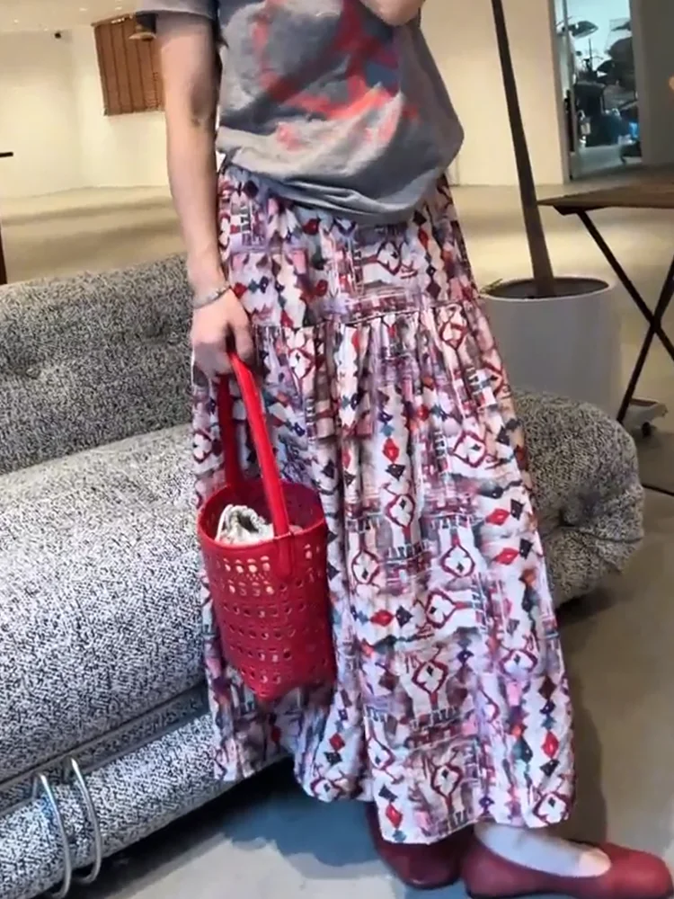Casual Ethnic Sle Women's Midi Skirt Summer 2025 Faionable Loose Flared Long Skirt Covering Flaws Korean Sle f-length
Casual Ethnic Sle Women's Midi Skirt Summer 2025 Faionable Loose Flared Long Skirt Covering Flaws Korean Sle f-length