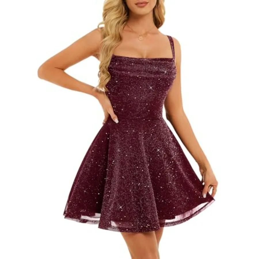 BeryLove Women's Sparkly Prom Dresses Sleeveless Cocktail Sequin Mini Homecoming Formal Dress
BeryLove Women's Sparkly Prom Dresses Sleeveless Cocktail Sequin Mini Homecoming Formal Dress