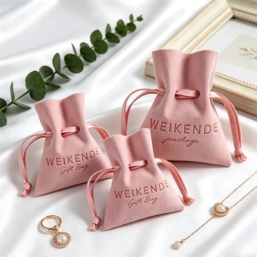 50Pcs Custom Logo Pink Microfiber Drawstring Packaging Pouch Jewelry Bags High Quality Wedding Gift Candy Earrings Storage Sack
50Pcs Custom Logo Pink Microfiber Drawstring Packaging Pouch Jewelry Bags High Quality Wedding Gift Candy Earrings Storage Sack