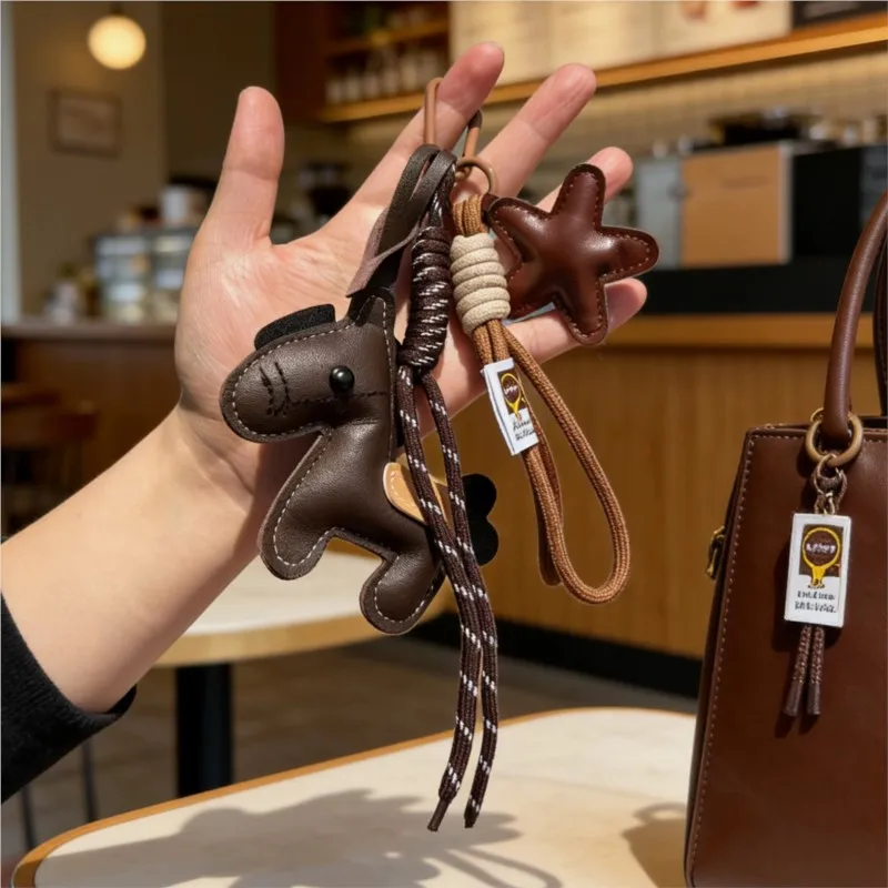 Pony Keychain Leather Backpack Charm Ins Personalized Car Keychain Fashion Bag Pendant Purse Femme Handbag Strap Decoration Gift
Pony Keychain Leather Backpack Charm Ins Personalized Car Keychain Fashion Bag Pendant Purse Femme Handbag Strap Decoration Gift