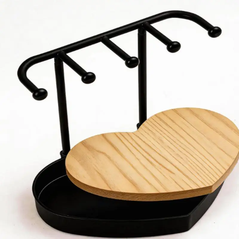 Elegant Jewelry Organizer Stand Rack with Integrated Wooden Tray for Earrings and Bracelets Home Dressing Table Use
Elegant Jewelry Organizer Stand Rack with Integrated Wooden Tray for Earrings and Bracelets Home Dressing Table Use