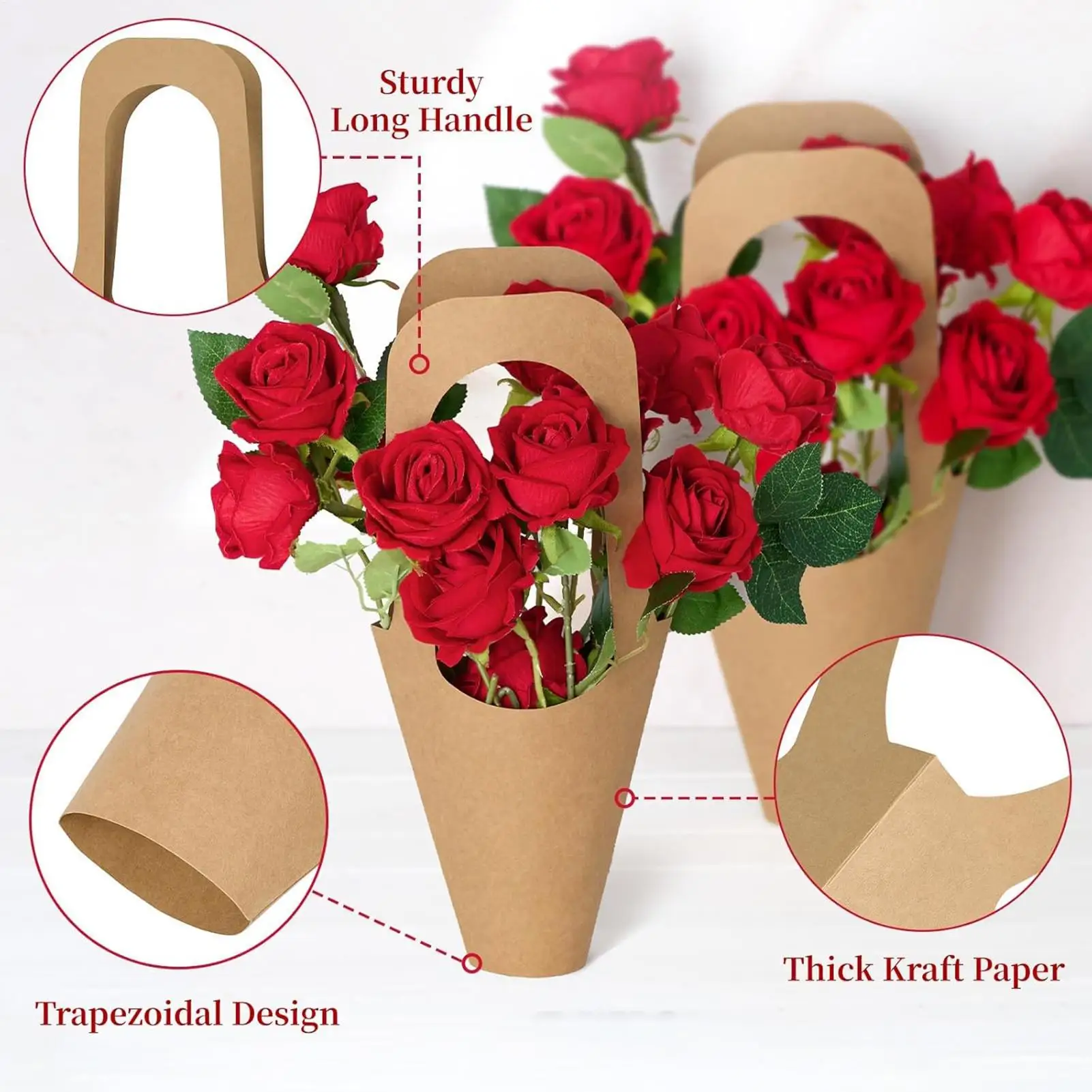 Flower Bags 20 Pieces Cone Wrapping Baskets With Handle Flower Wrapping Bags For Wedding Birthday Party Graduation Holiday
Flower Bags 20 Pieces Cone Wrapping Baskets With Handle Flower Wrapping Bags For Wedding Birthday Party Graduation Holiday