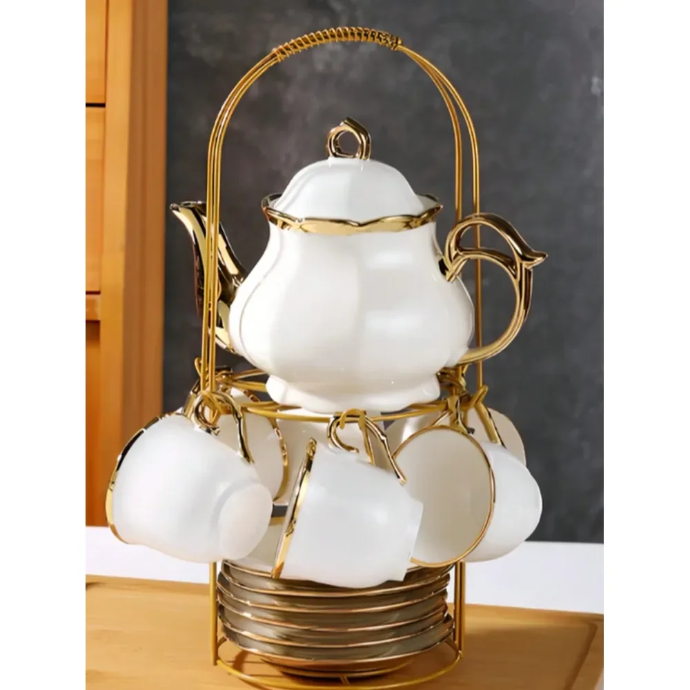 With Metal Holder, Adult Tea Set Gift, European Ceramic Tea Set For Adults, Flower Tea Cup Saucer
With Metal Holder, Adult Tea Set Gift, European Ceramic Tea Set For Adults, Flower Tea Cup Saucer
